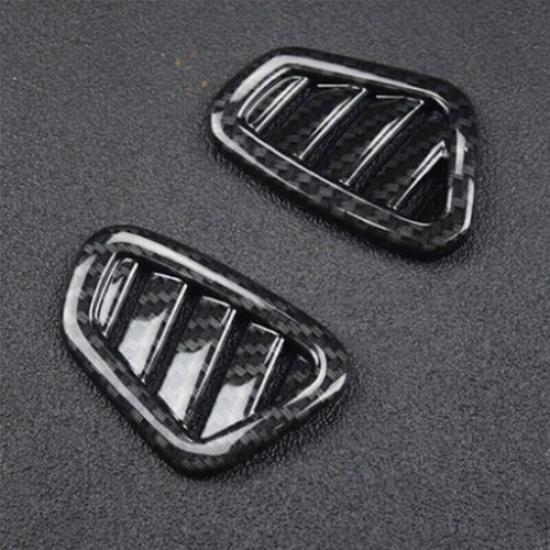 Fit For Benz E-Class 2016-21 Cover Trim Dashboard Side Outlet Vent Carbon Fiber