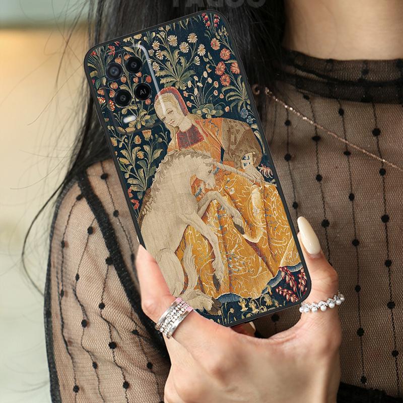 Renaissance Kunst Malerei Hülle Für Oppo A80 A60 A40 A17 A57 A77 A74 A54 A94 A78 A98 A18 A38 A58 A96 A76 A16 A15 A5 Pro