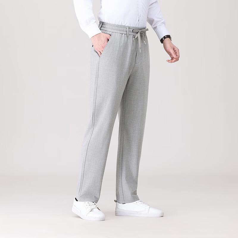 Firstview Men s Lyocell Blend Elastic Waist Casual Pants 3XL