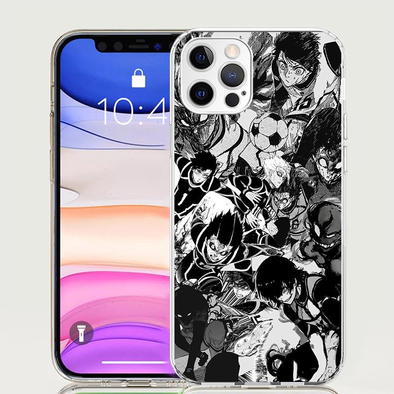 Blue Lock Football Anime Phone Case for Apple iPhone 17 Air 16 15 Plus 14 + 13 Mini 12 11 Pro Max 7 8 SE 16Max Soft Shell Cover