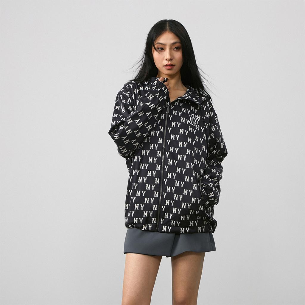 New MLB MONOGRAM Reading Collection New York Yankees Jackets Coats Unisex Black 3AWJM0143-50BKS