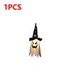 5-20PCS Halloween LED Flashing Light Hanging Ghost Halloween Party Dress Up Glowing Wizard Hat Lamp Horror Props Home Bar Decor