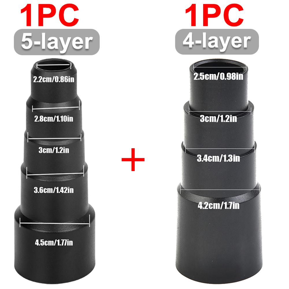 1-3pcs 22mm 28mm 30mm 36mm 45mm Connector Universal Vacuum Cleaner Hose Adapter Dust Collector 4-layer/5-layer Connection