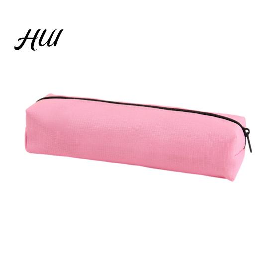 Low-saturation Color Pouch Oxford Pencil Case, Large Capacity Pen Bag, Simple Student Case Zipper for School Office, Lightweight Stationery Organizer