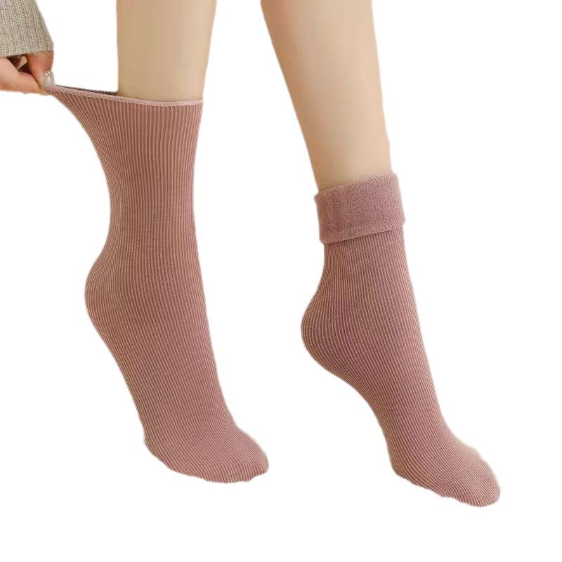 "Calzini da Donna Caldi in Cachemire a Mezzo Polpaccio - Accoglienti Calzini da Pavimento Autunno/Inverno"