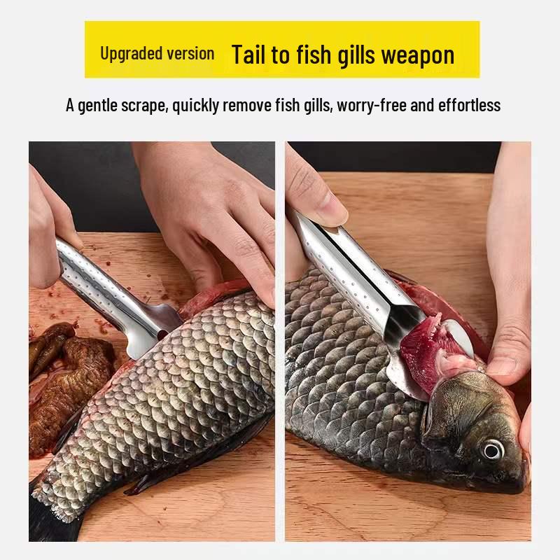 304 Stainless Steel Fish Scale Scraper: Multi-functional Kitchen Tool for Easy Fish Scaling