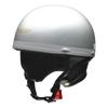 LEAD Motorradhelm Half CROSS Vintage Silber LL CR-751 -