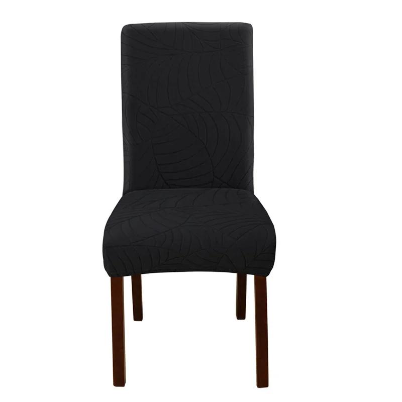 Jacquard-Stuhlbezüge für Esszimmerstühle, abnehmbar, dehnbar, universell, einfarbige Sitzbezüge für Küche, El Banquet