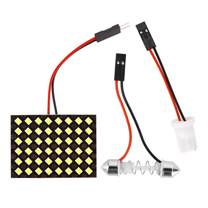 

Светодиодная лампа SMD для салона автомобиля, купольная панель для чтения, лампа накаливания 48 lights