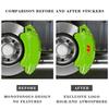 ear1 4Pcs for Volkswagen VW Rline GTI Golf Polo Passat Tiguan Beetle T-Roc MK5 MK7 Car Wheel Brake Caliper Sticker Modified Decals