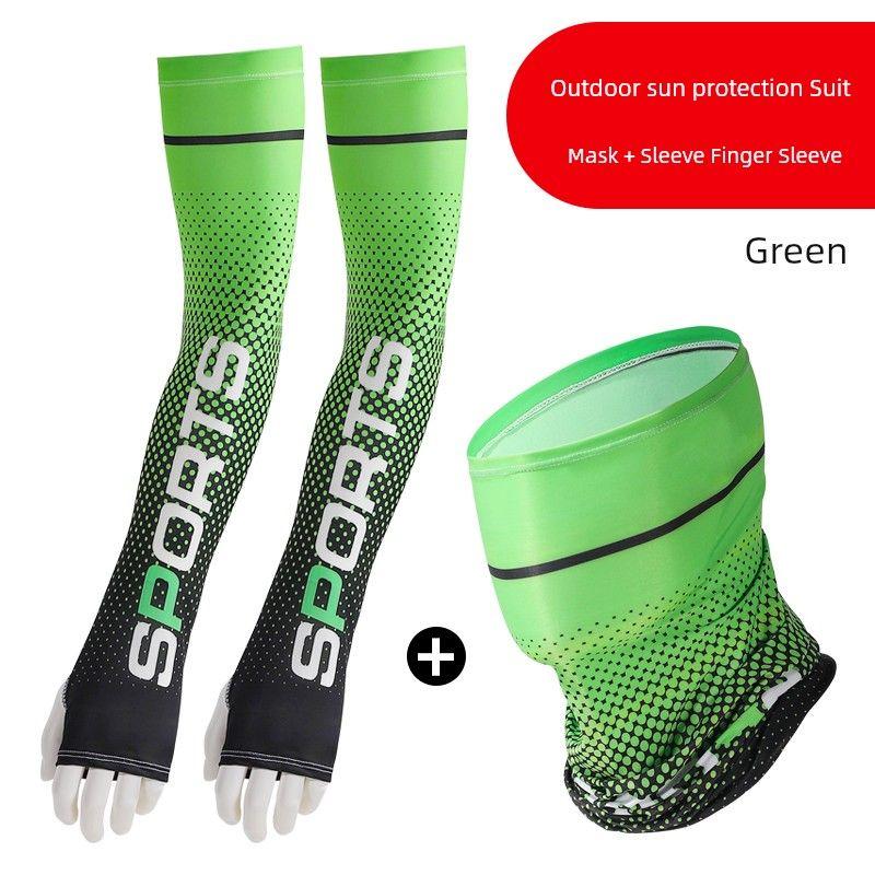 

Printing Flower Ice Sleeve Men s Summer Viscose Fiber Sun-Protection Oversleeves Women s Sports Cycling Arm Sleeve Sleeves High Elastic UV Protection [Fruit Green] 1 pair of sleeve fingers +1 towel