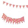 12Pcs 3.2M Wedding Pennant Fabric Pennant Flags For Indoor and Outdoor