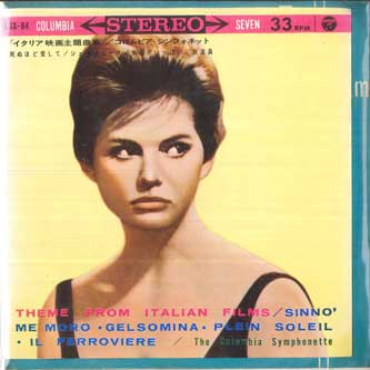 

7inch Record OST COLUMBIA SYMPHONETTE Theme From Italian Films LSS64 COLUMBIA 1962 Japan Soundtracks Musicals Used