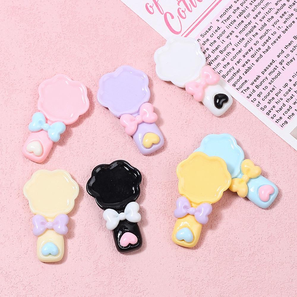 Handmade Cartoon Flower Spoon Candy Toy DIY Cream Resin Accessories for Jewelry Making