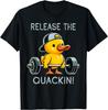 Fashion Release The Quackin Duck Gym Weightlifting Bodybuilder T-Shirt Graphic T Shirts Men Clothing Streetwear Camisetas