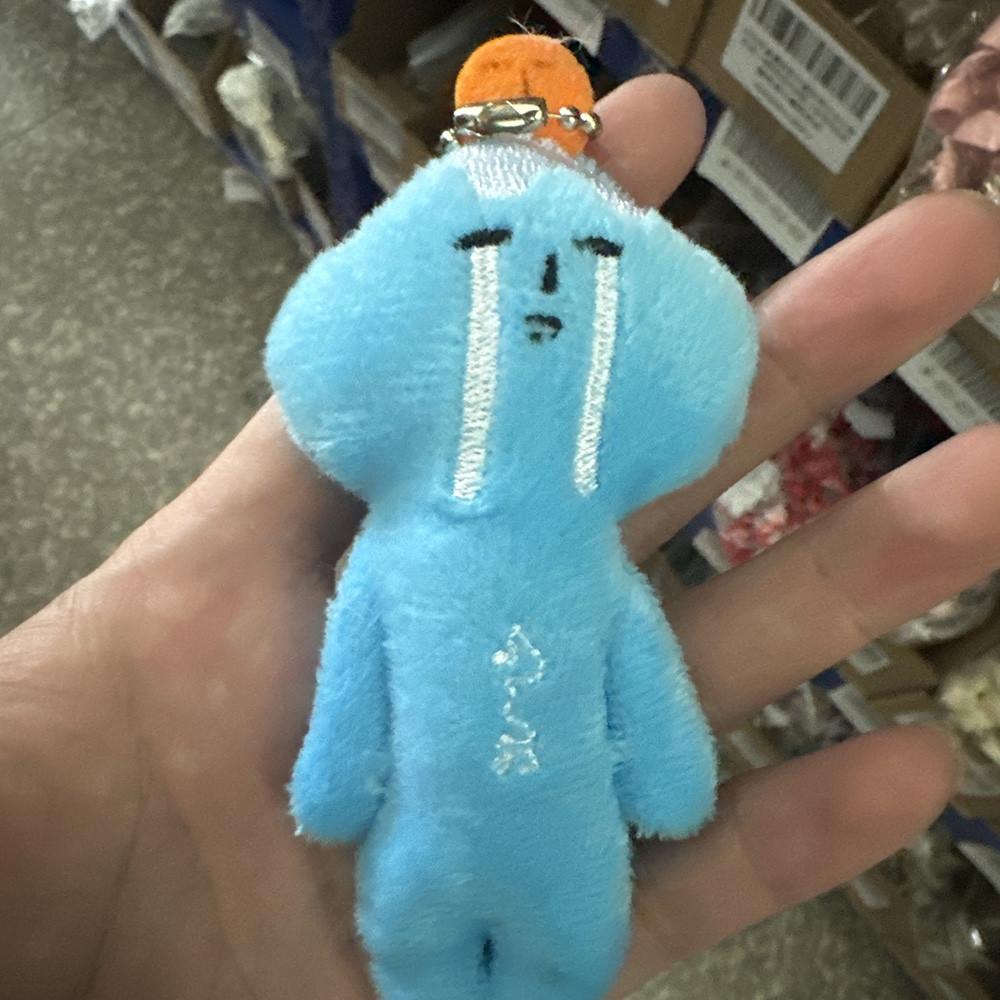 

Japanese Crying Doll Keychain Kawaii Plush Stress Toy Student Gifts Anime Emotional Support Charm