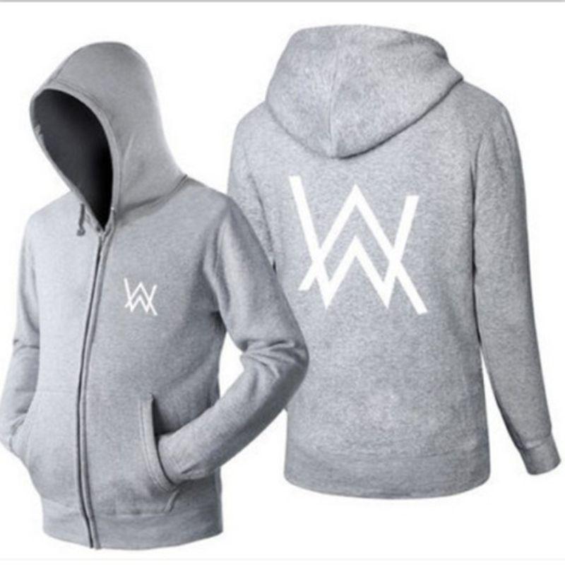 Dj Walker Alan Mens Women Luminous Hoodie Jacket Zipper Sweater Sportswear