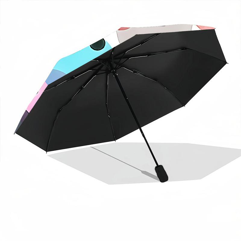 1pc Watercolor Circles Automatic Open/Close Umbrella - Compact Travel Umbrella, Gift for Birthday, Christmas, Anniversar Yy251208192