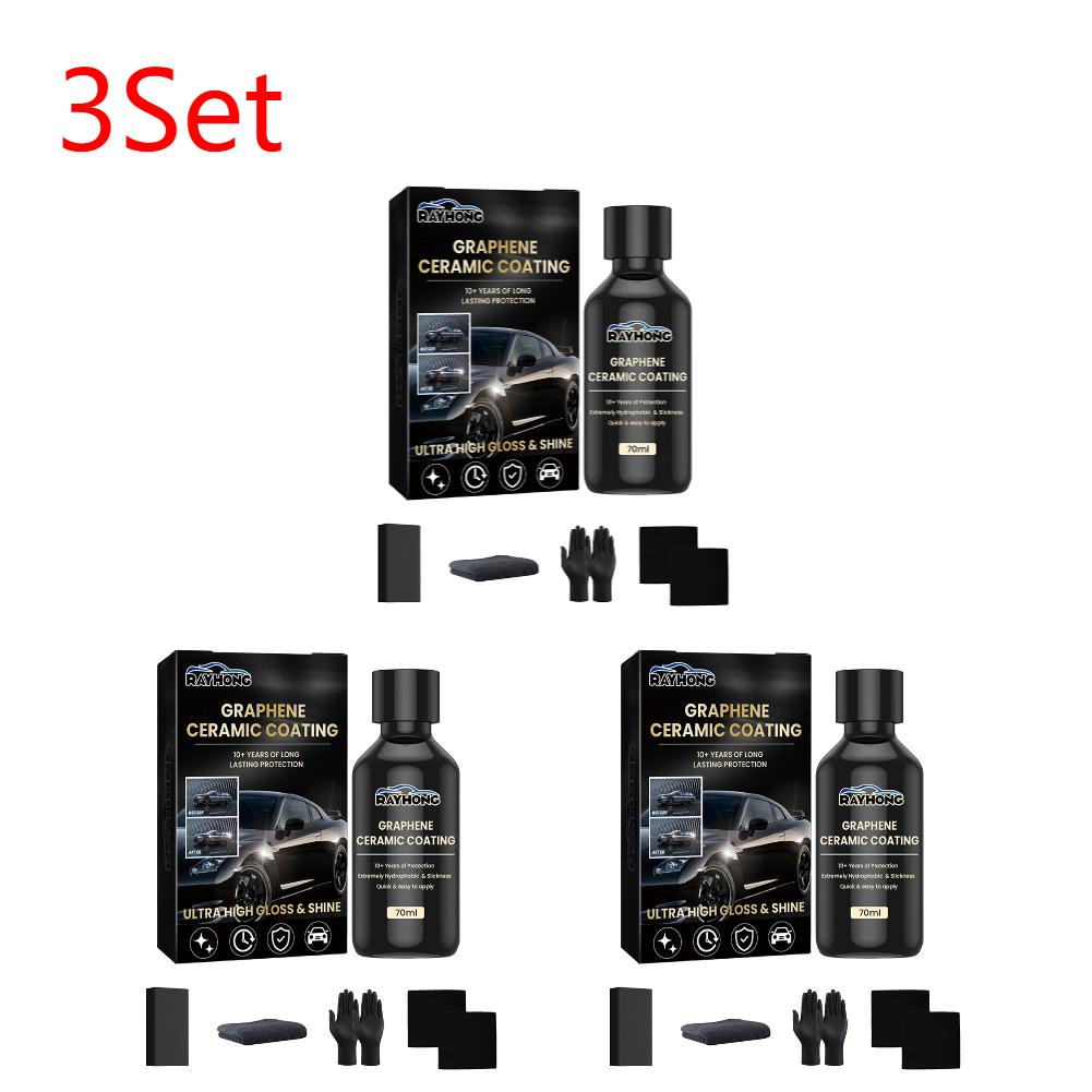 1-5Set Car Motorcycle Graphene Ceramic Coating Graphene Glass Plated Car Paint Care Anti Scratch Coating Car Polish Maintenance