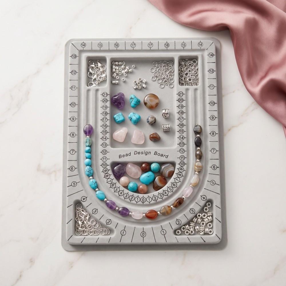 Design Board Bracelet Necklace Tray Handmade Jewelry Making Measuring Tools For DIY