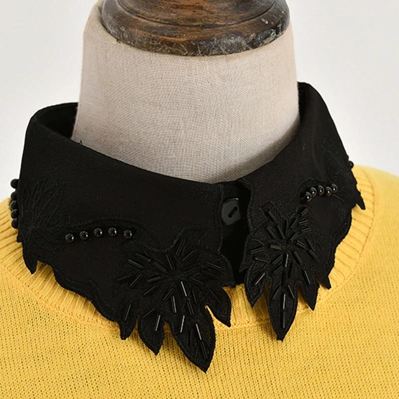 Business Women Fake Collar Shirt Detachable Collar Female False Collars Necklace Dress Lapel Blouse Top Faux Collar