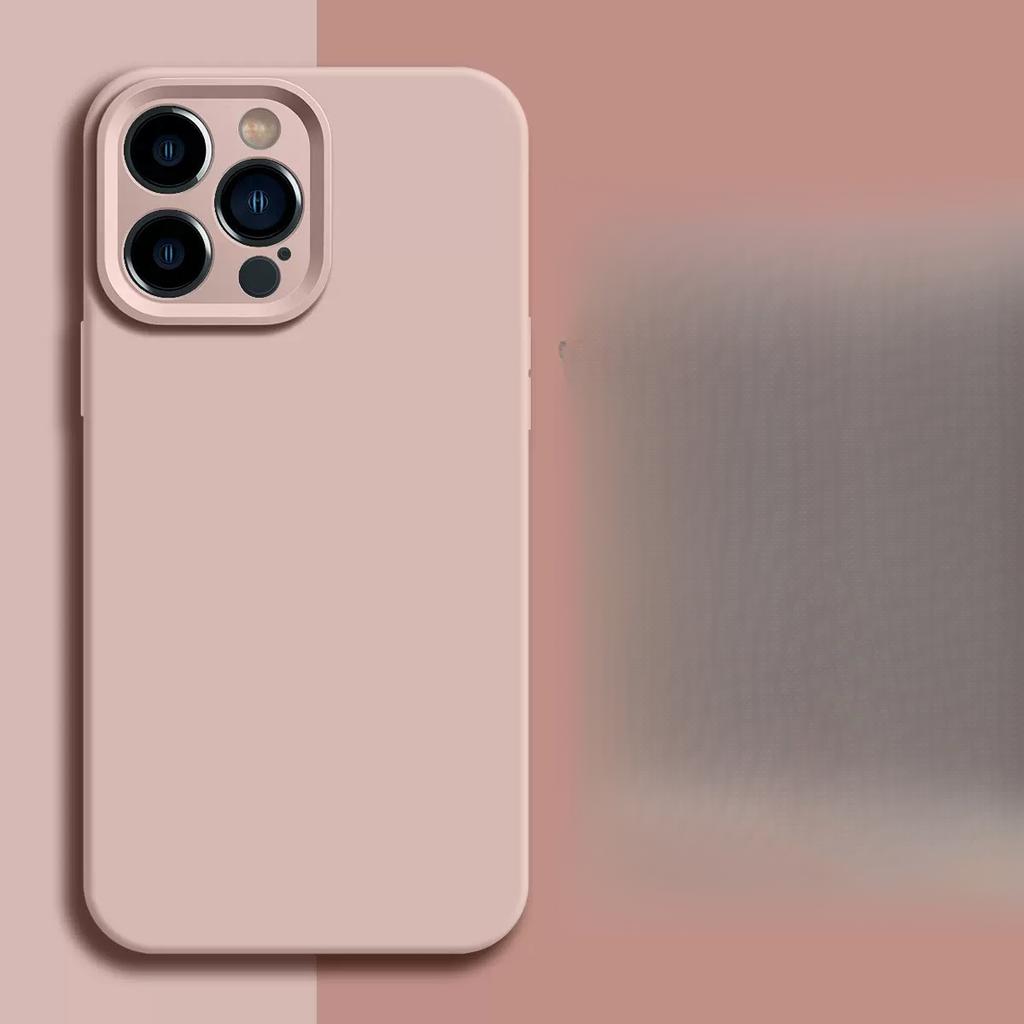 Suitable for Apple 16 Liquid Silicone Mobile Phone Case Iphone15promax All-inclusive Grooved Lens 13 Protection Case