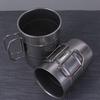 Heat-resistant Vintage Water Cups Folding Handle Portable Outdoor Drinking Cup Tea