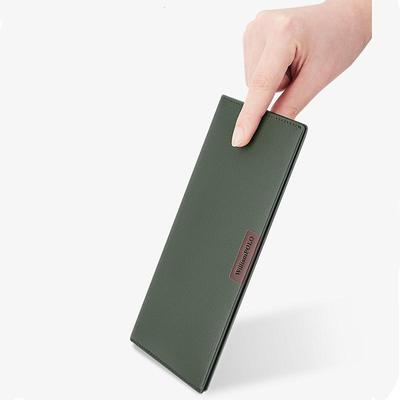WILLIAMPOLO Ultra Thin Men's Wallat Genuine Leather Card Holder Purs