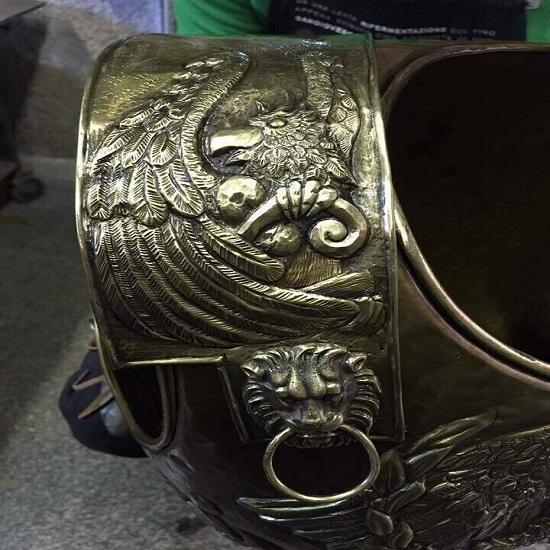 Halloween 18 Guage Medieval Roman Reenactment Breastplate with Roman Helmet