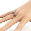 CopperRings Set for Women Elegant Wedding Engagement Finger Accessories Luxury Attractive Charms Jewelry