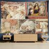 Religiösa Figurer Oljemålning Tapestry Väggbonad Retro Bohemisk Hippie Matta Sovsalrumsdekor