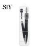 Metal Structure Compass 2-in-1 Set with Automatic Pencil Geometry Drawing Tool for Precision Instrument Students Office Precise Portable Storage
