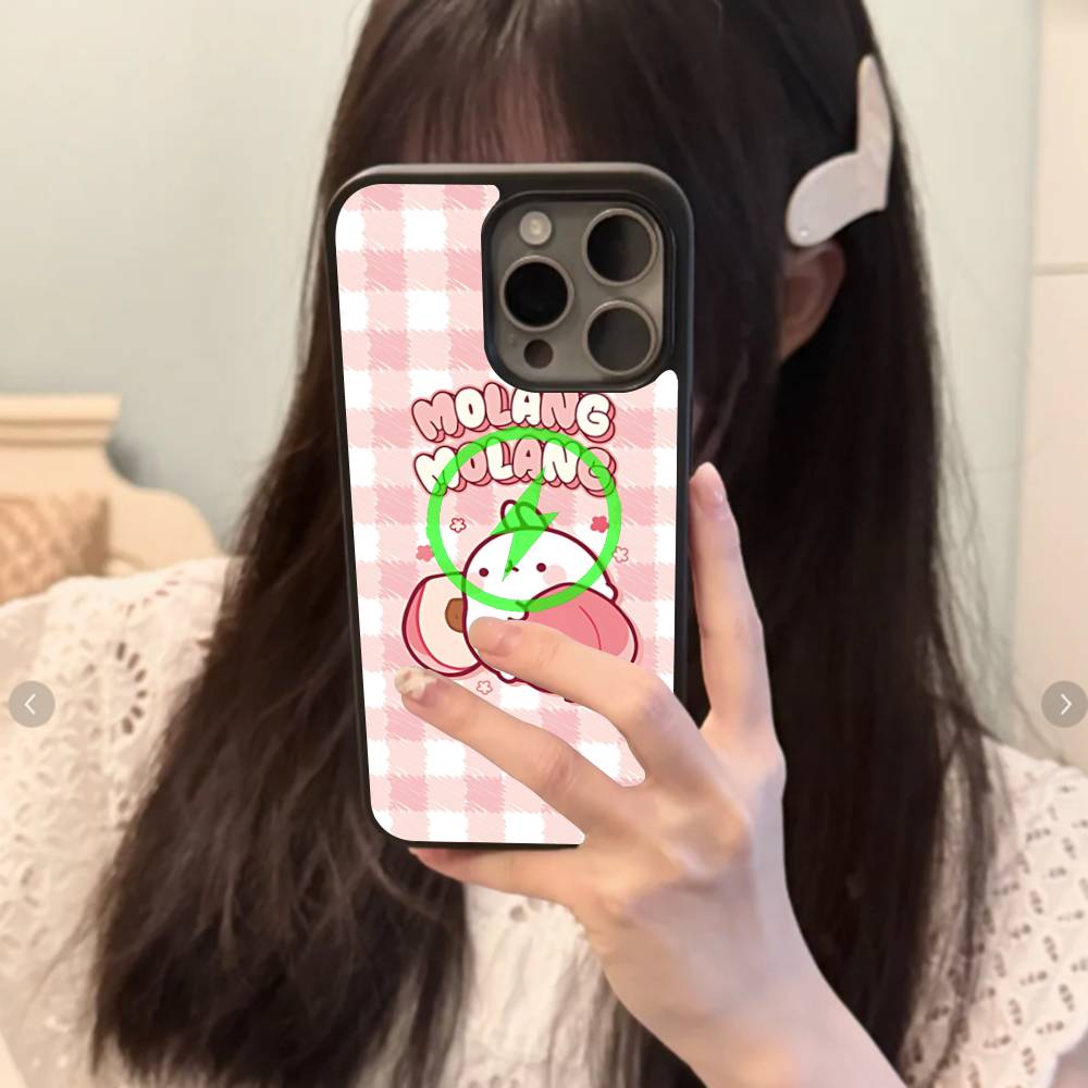 Kawaii Cute Rabbit M-MolangS Anime Magnetic For Magsafe Phone Case For IPhone 17 Air 16 Pro Max 15 14 13 12 11 Protective Cover