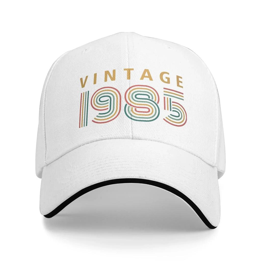 Women Men Vintage 1985 Made In 1985 Outdoor Hat Spring  Adjustable Cap Casual Baseball Cap Hip Hop Sunscreen Hats