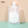 10Pcs 50Ml Travel Storage Bag Portable Packaging Cosmetic Lotion Shower Gel Shampoo Leakproof Refillable Empty Bag