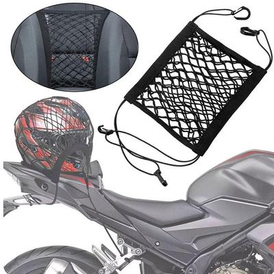 Rete Portaoggetti Moto Alta Elasticità Per Casco Bagagli Rete a Maglia Stoccaggio Elastico Ordinamento Per Bici Scooter ATV Auto Rete Portaoggetti