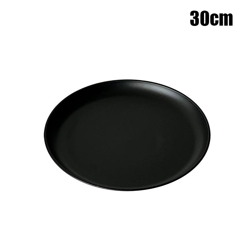 Farfurie de Desert Neagră High-End, Tavă de Expunere Bijuterii din Oțel Inoxidabil Pentru Servirea Prăjiturilor la Ceaiul de După-Amiază, Platou cu Fructe pentru Living