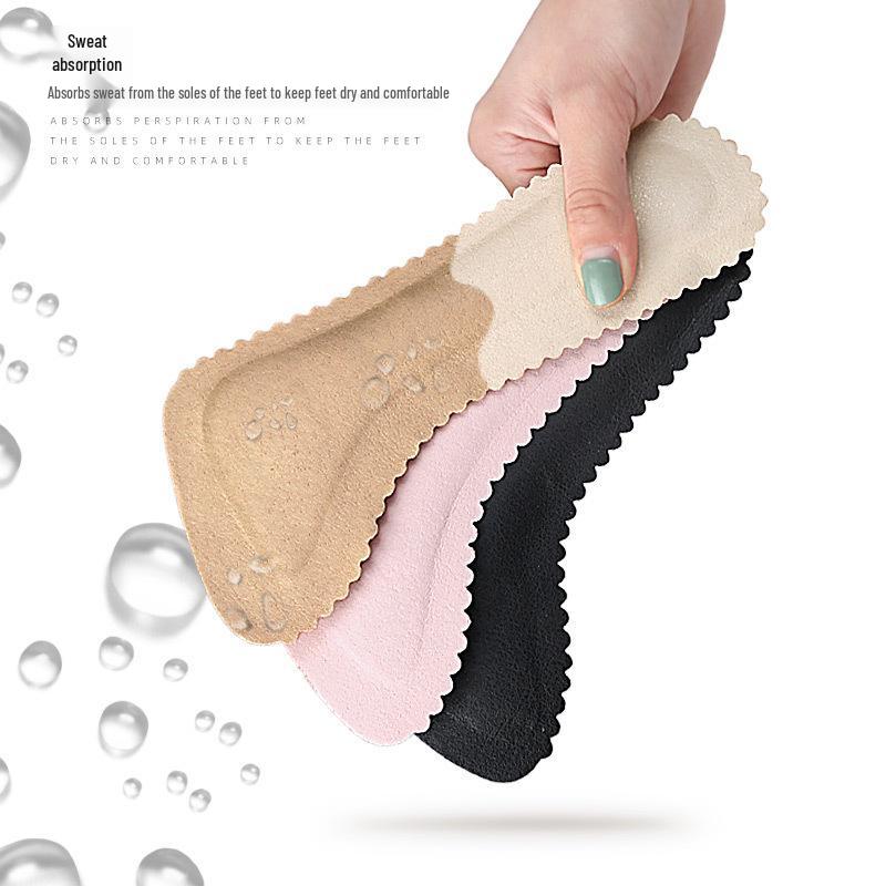 Summer Invisible High-Heeled Sandals with Non-Slip, Anti-Abrasion PU Three-Quarter Pad
