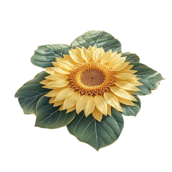 Sunflower Floor Mat Non-Slip Living Room Rug Farmhouse Area Rug Decorative Flower Carpet for Bedroom Playroom Bathroom