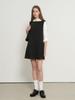 General Idea Pleated Skirt Mini Dress [Black] / Gf1Lop503