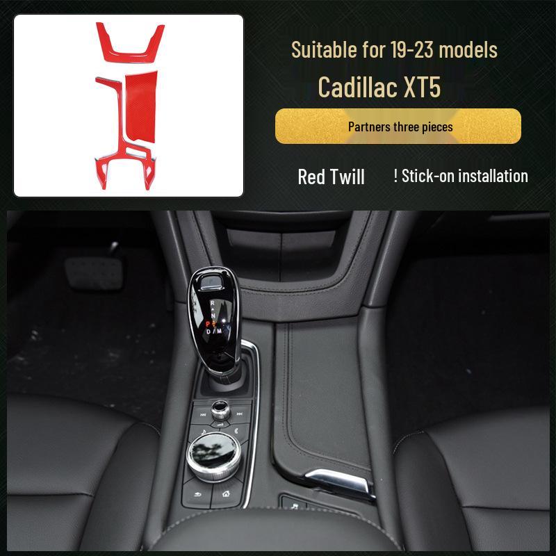 XT5 Kohlefaser-Imitation Pfirsichholz Mittelkonsolenverkleidung (2016-23)