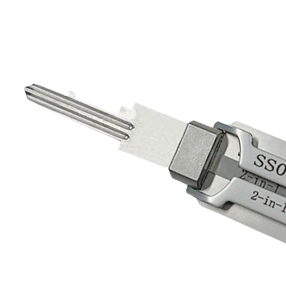 2-in-1 Stainless Steel Key Decoder Portable Precision Hook And Pickup Hand Tool O-ring Pickup Kit Lock Decoder Repair Tools