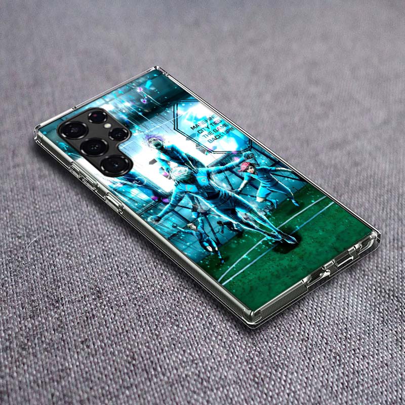 

Blue Lock Anime Phone Case For Samsung Galaxy S24 S23 S21 S20 FE S22 S26 Ultra S25 Edge S10 Plus Cover Clear TPU Capa Shell Coqu Samsung S22 Ultra