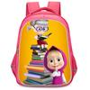 Masha And Bear School Bag Elementary School Cartoon High Definition Printing Large Capacity Zipper Oxford Lightweight Ridge Backpack