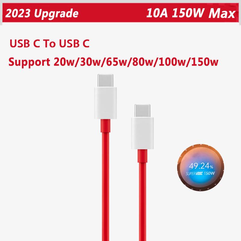 Oneplus Originalkabel 100W Supervooc Dash Warp Charge Typ C Schnellladekabel One Plus 11 5G 10 Pro 10T Nord 2T 9RT 9 8 T 7