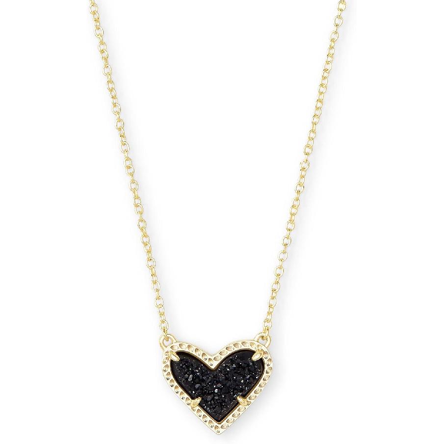 Kendra Scott Ari Heart Adjustable Length Pendant Necklace for Women, Fashion Jewelry