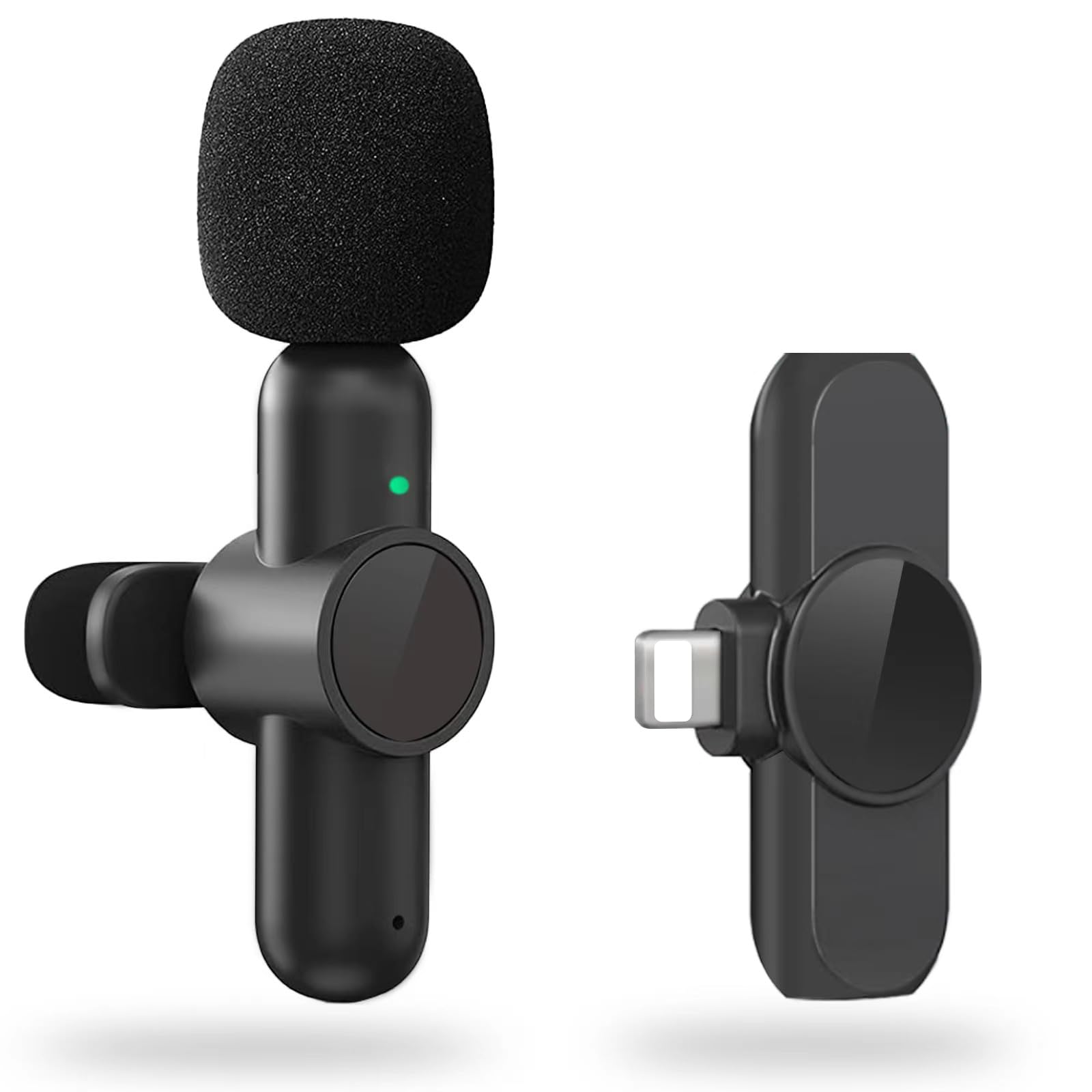 

Pin microphone wireless Pin microphone for iPhoneiPad [BILIWAL 360° sound collection] Instant connection Noise reduction Plug & play No APP required