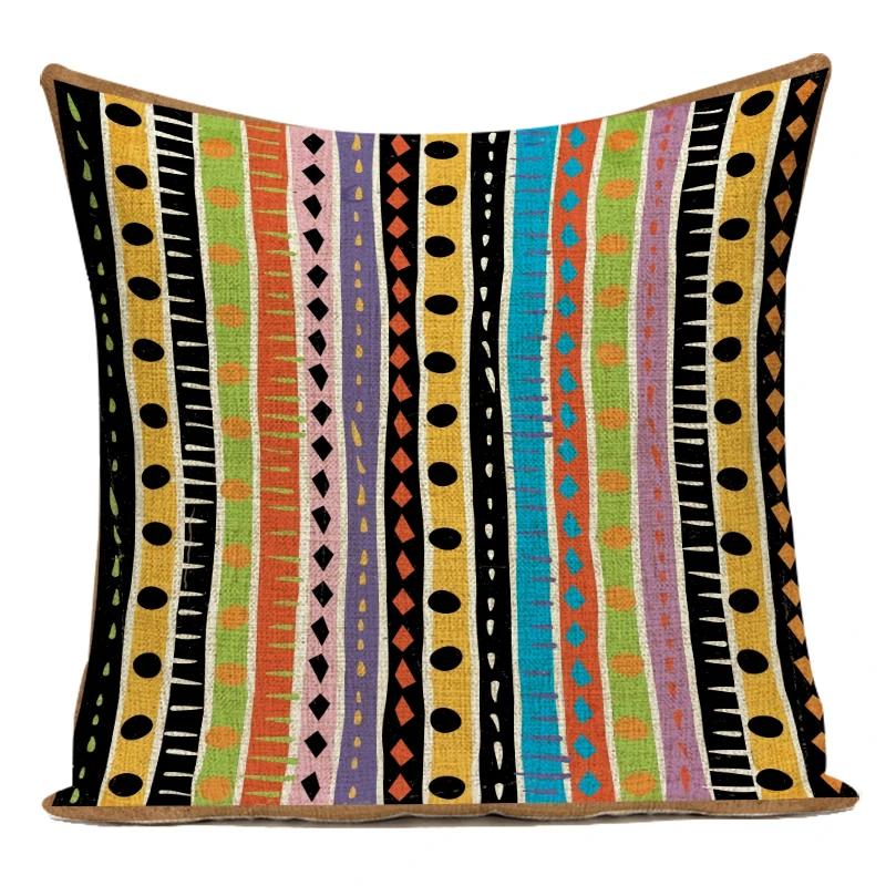 Africa Decorative Cushion Cover African Woman Custom Pillow Case National Costume Pattern Sofa Home Decor Pillow Cover