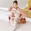 Kids Flannel Pajamas Set Boys Girls Warm Long Sleeve Top And Pants Sleepwear Winter Home Nightwear