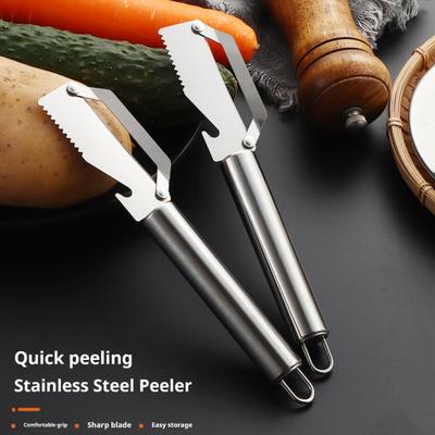 Fruit Vegetable Peeler Stainless Steel Potato Peeler with Bottle Opener Rust-Proof Dishwasher Safe Multi-Function Kitchen Tool for Thick Thin